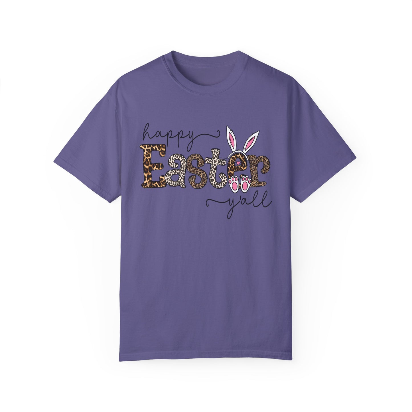 Happy Easter Y'all Leopard Print Unisex T-Shirt