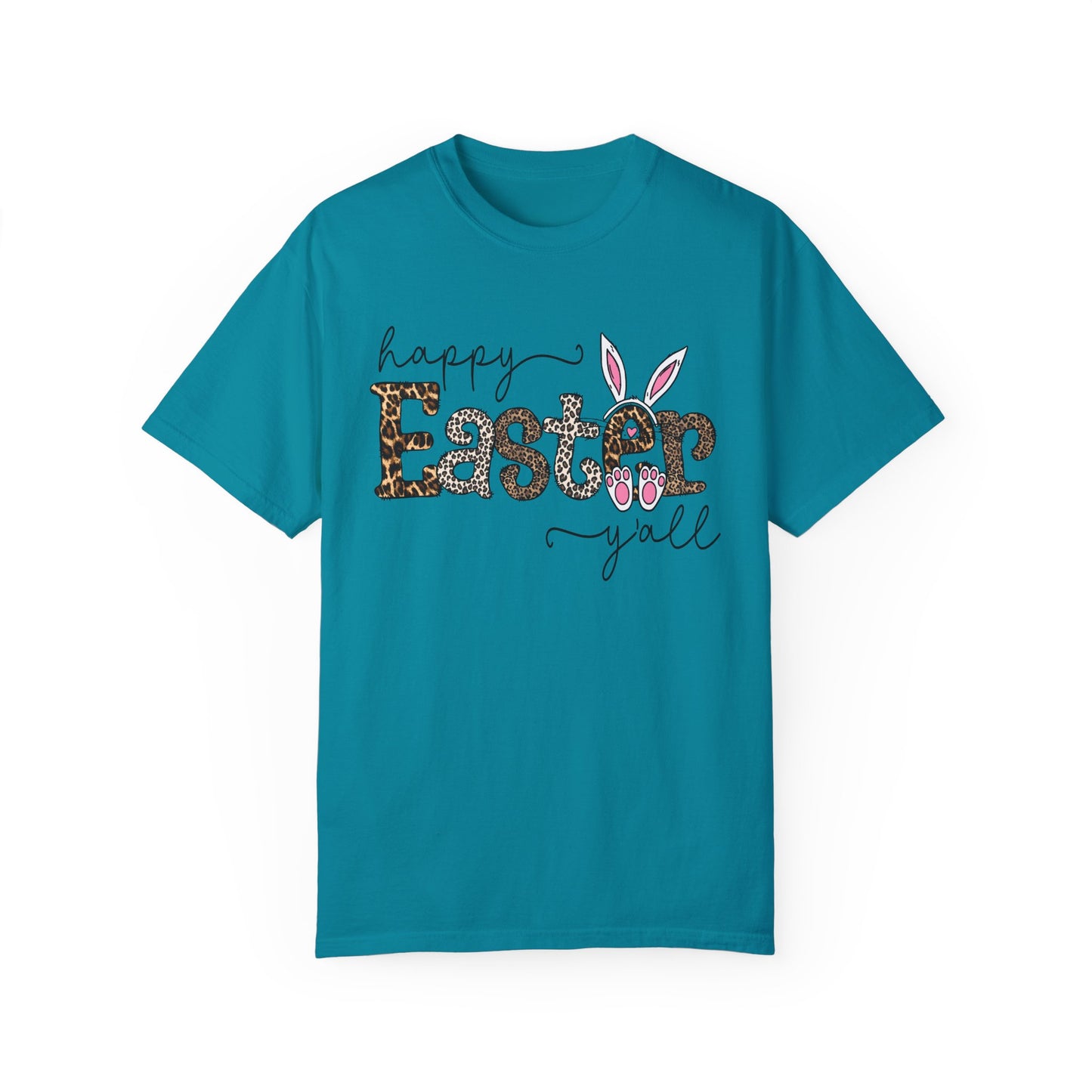 Happy Easter Y'all Leopard Print Unisex T-Shirt