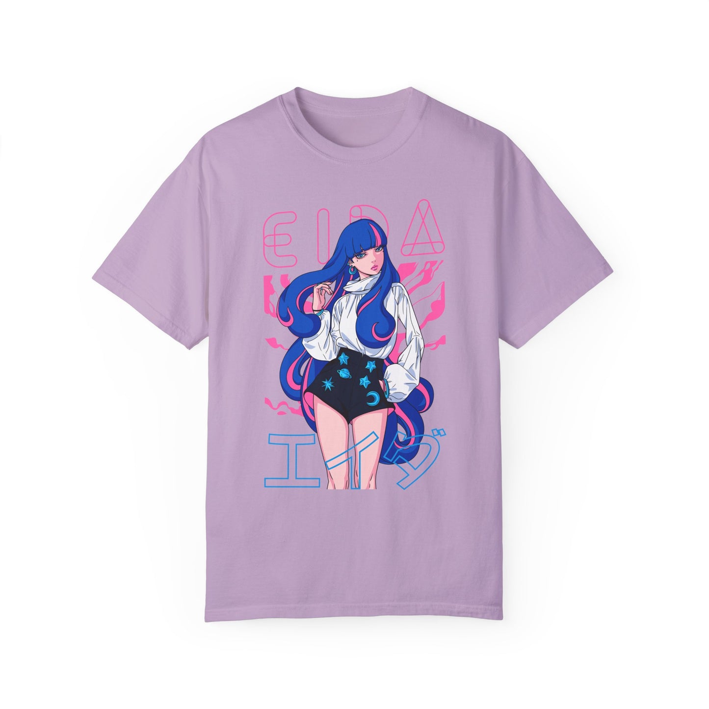 Blue-Haired Baddie💙 Unisex Garment-Dyed T-shirt