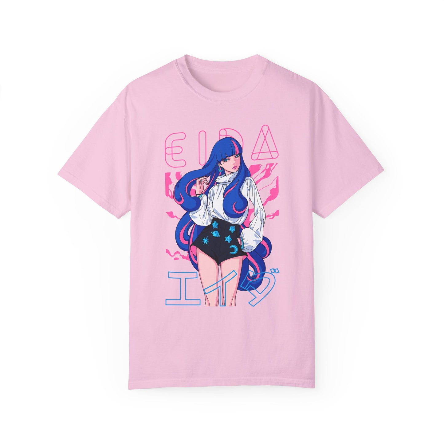 Blue-Haired Baddie💙 Unisex Garment-Dyed T-shirt