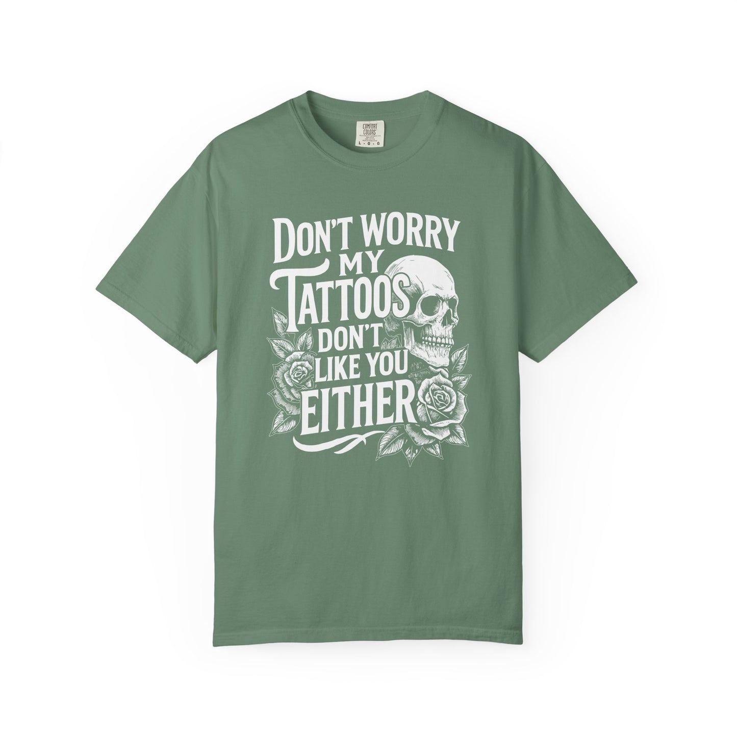 Don’t worry💀Unisex Garment-Dyed T-shirt