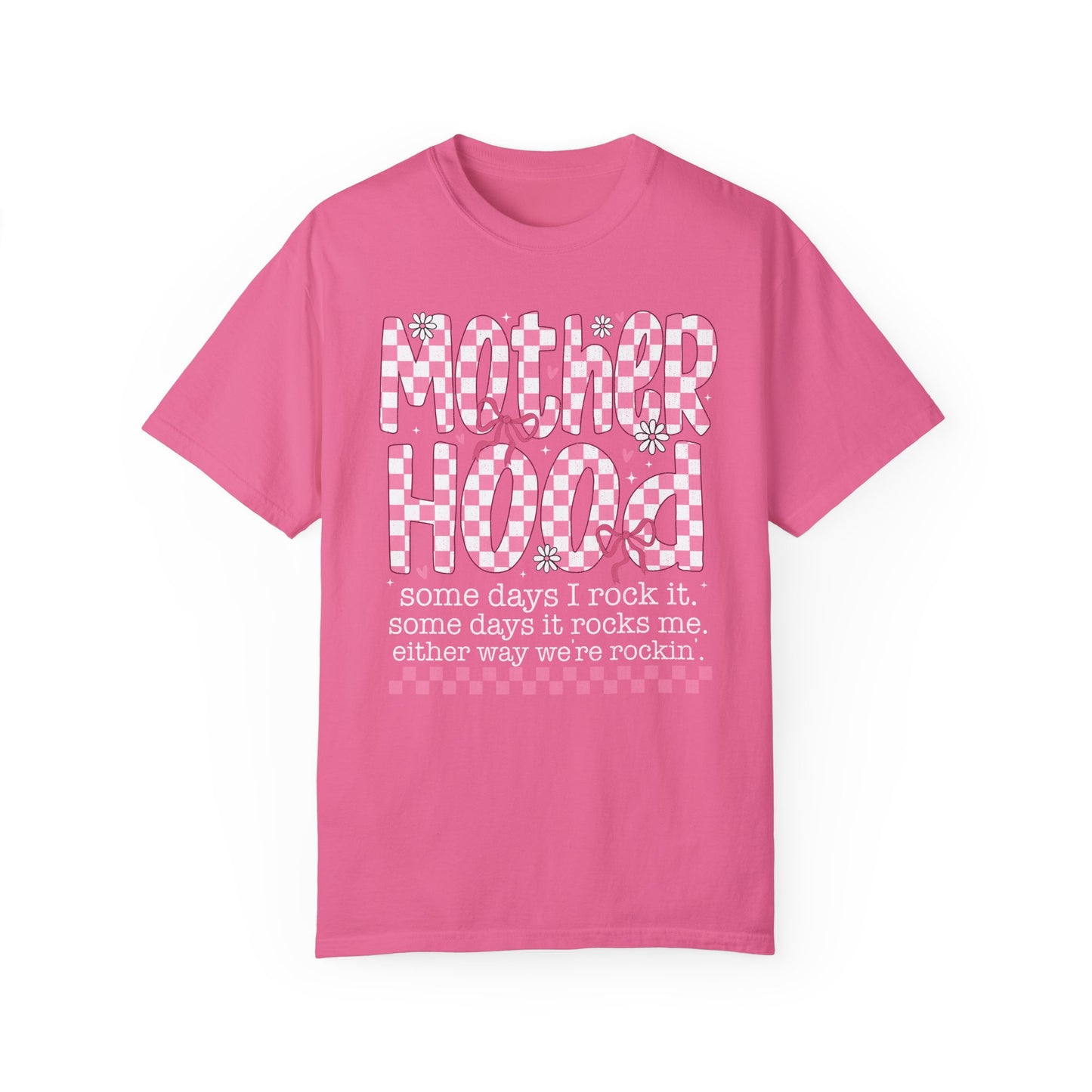 Motherhood Rockin💖 Unisex Garment-Dyed T-shirt