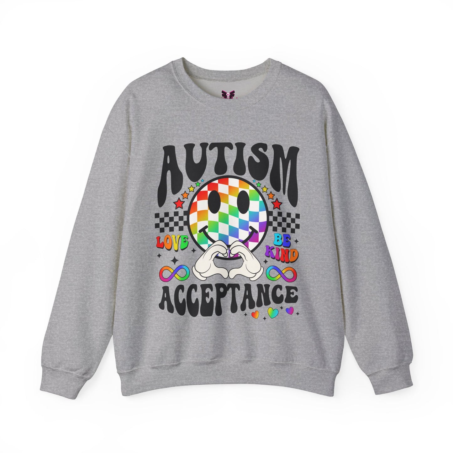 Autism Love Unisex💛 Heavy Blend™ Crewneck Sweatshirt