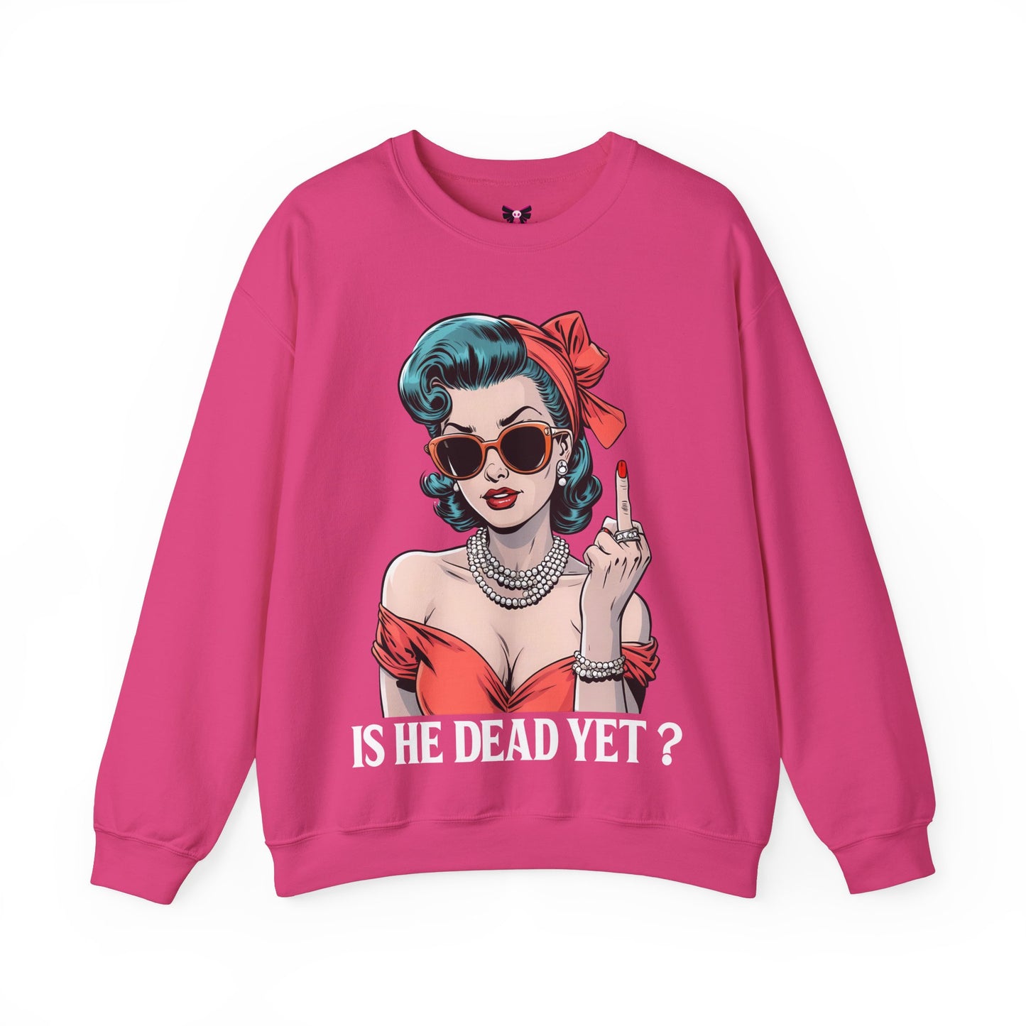 Is He Dead Yet Unisex Heavy Blend™ Crewneck Sweatshirt