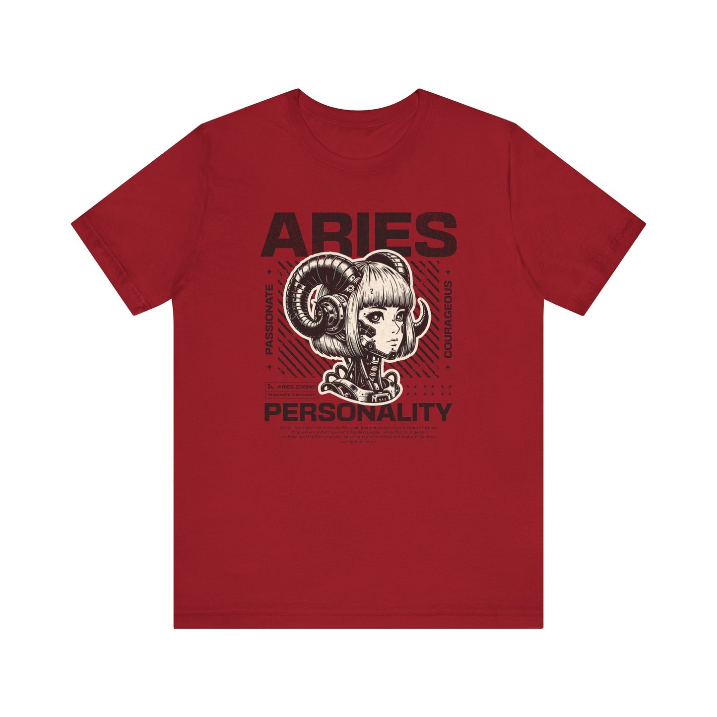 Aries – Passionate & Fearless ♈Unisex Jersey Short Sleeve Tee