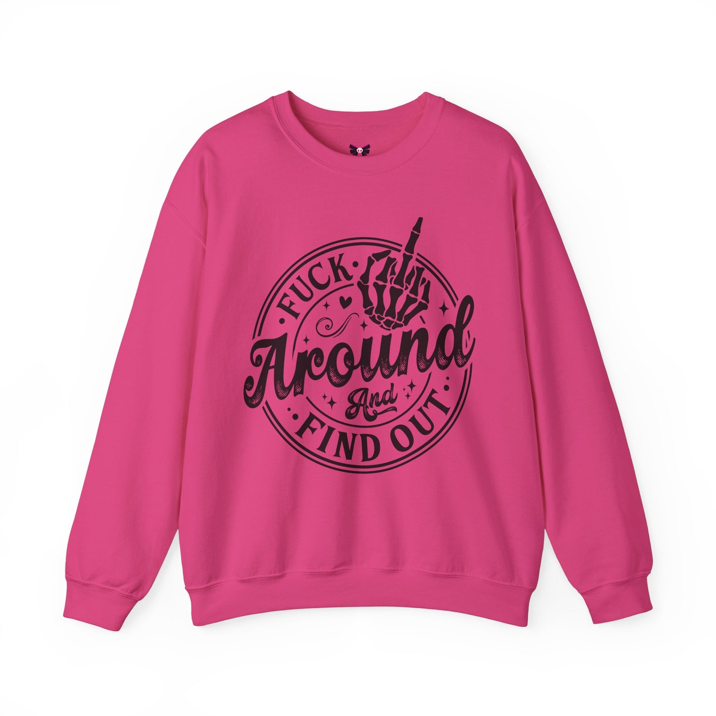 F*ck Around and Find Out 💀Unisex Heavy Blend™ Crewneck Sweatshirt