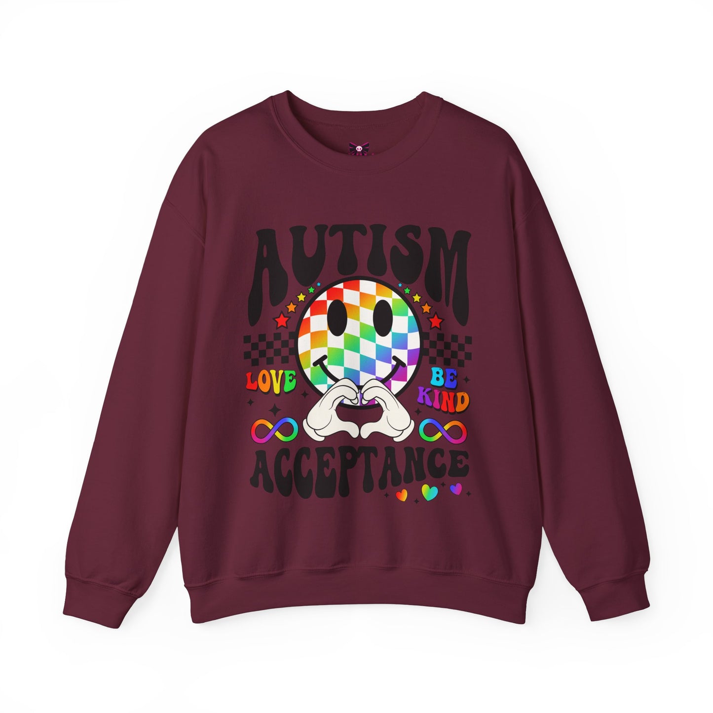 Autism Love Unisex💛 Heavy Blend™ Crewneck Sweatshirt