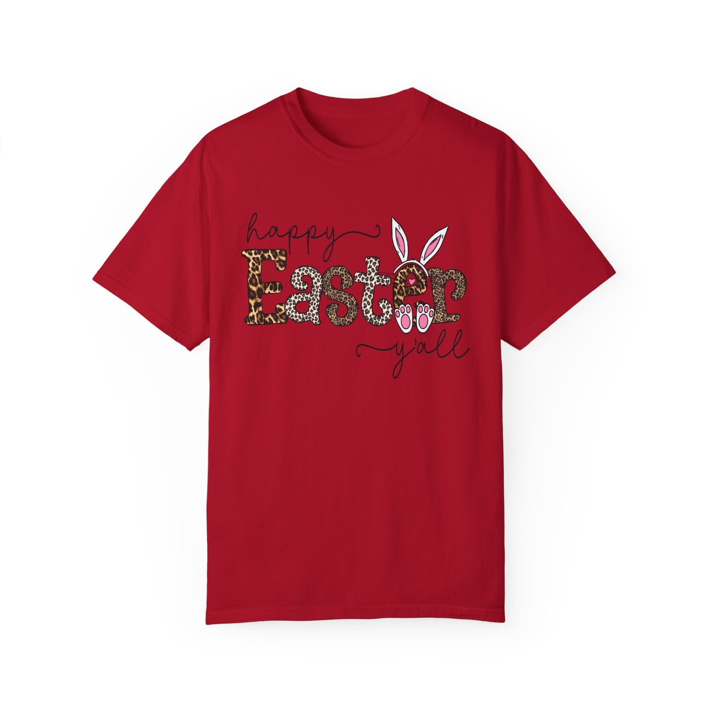Happy Easter Y'all Leopard Print Unisex T-Shirt