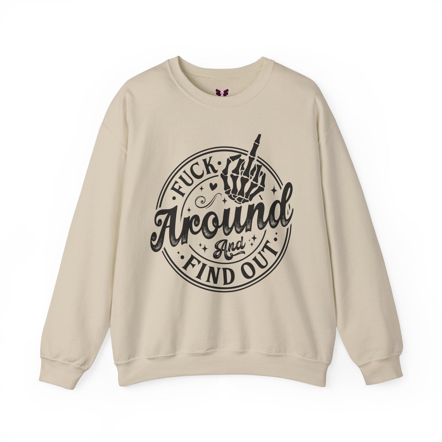 F*ck Around and Find Out 💀Unisex Heavy Blend™ Crewneck Sweatshirt