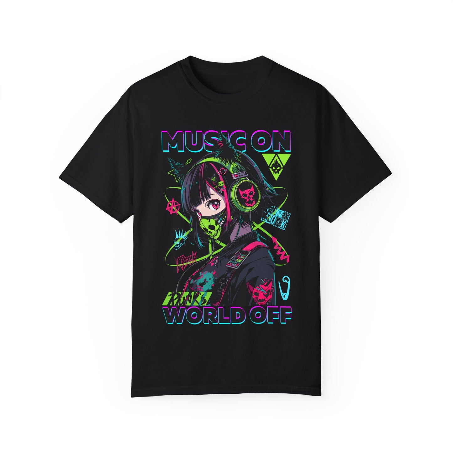 Music On, World Off🎧 Unisex T-shirt