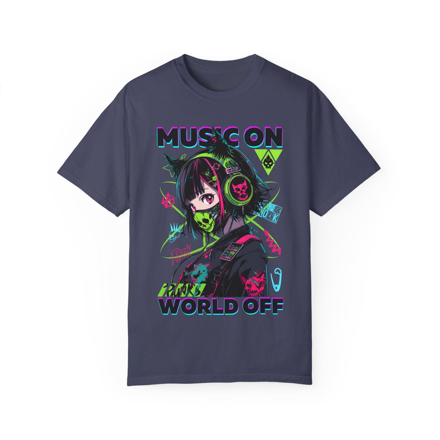 Music On, World Off🎧 Unisex T-shirt