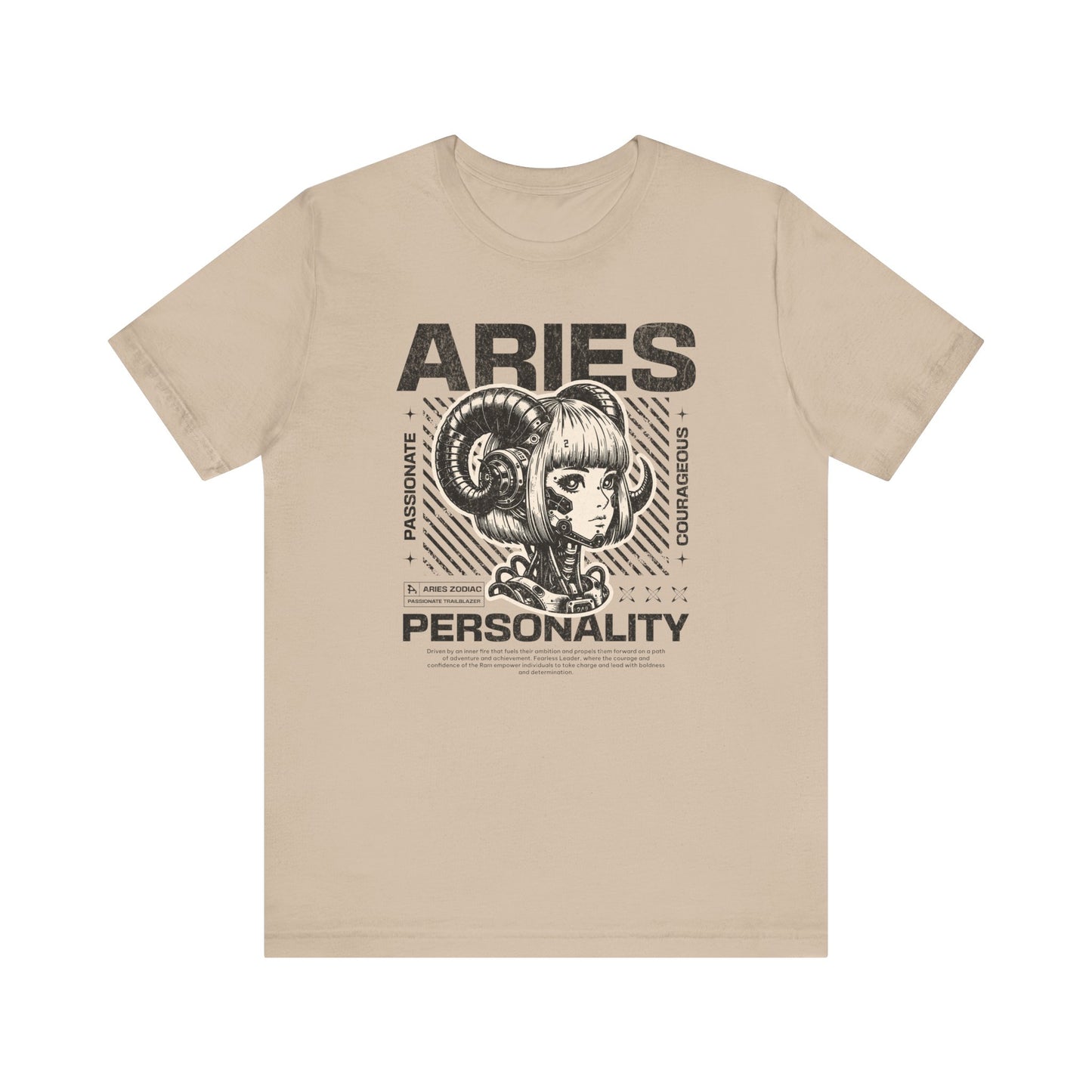 Aries – Passionate & Fearless ♈Unisex Jersey Short Sleeve Tee
