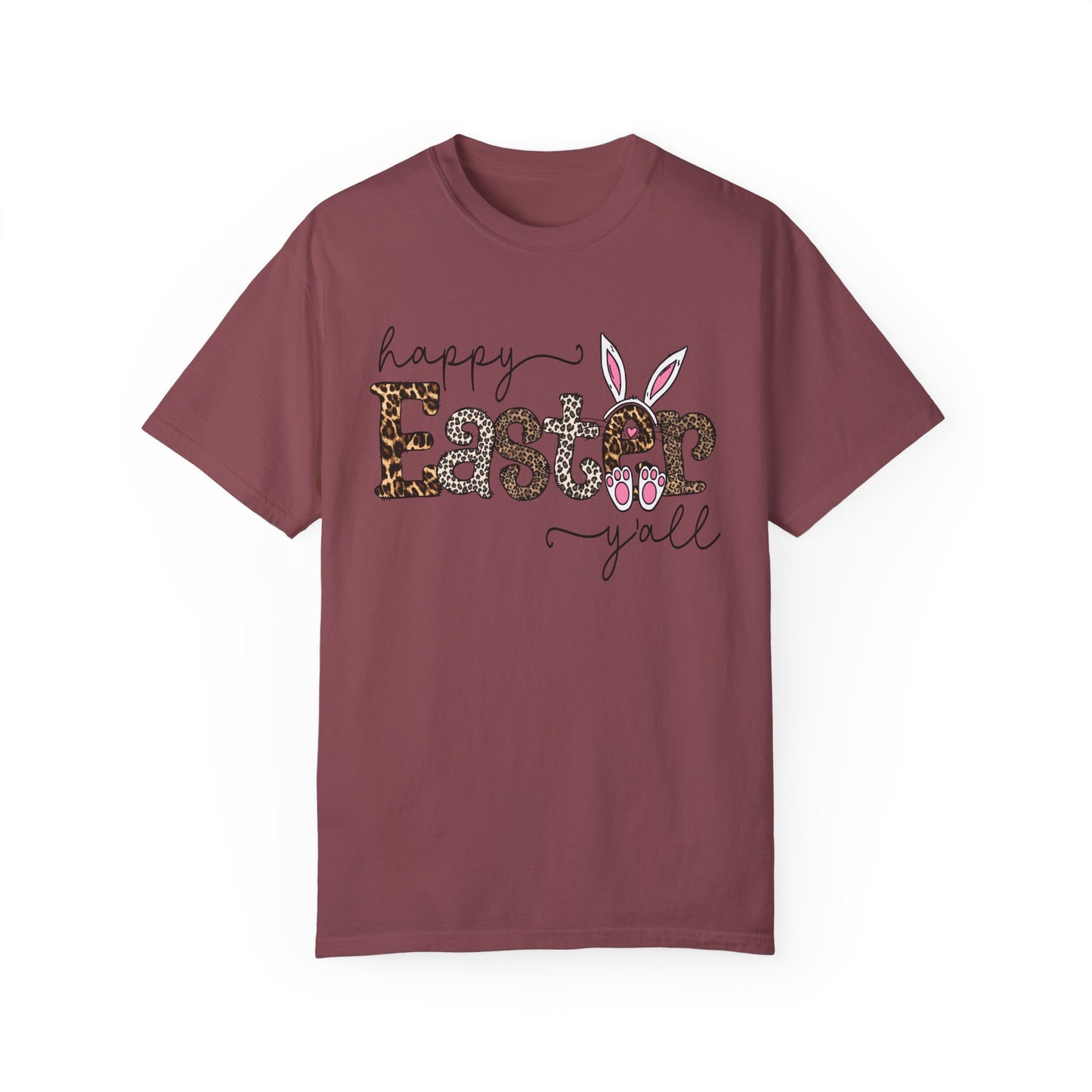 Happy Easter Y'all Leopard Print Unisex T-Shirt