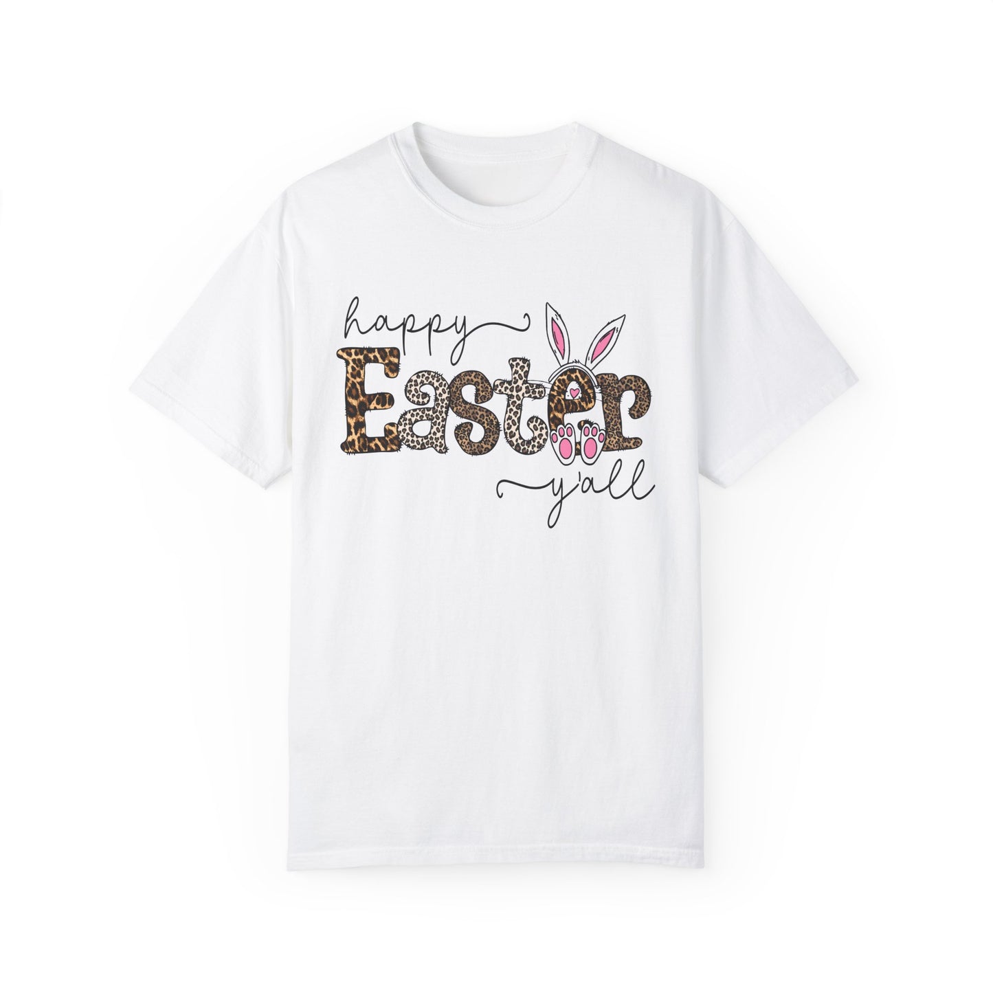 Happy Easter Y'all Leopard Print Unisex T-Shirt