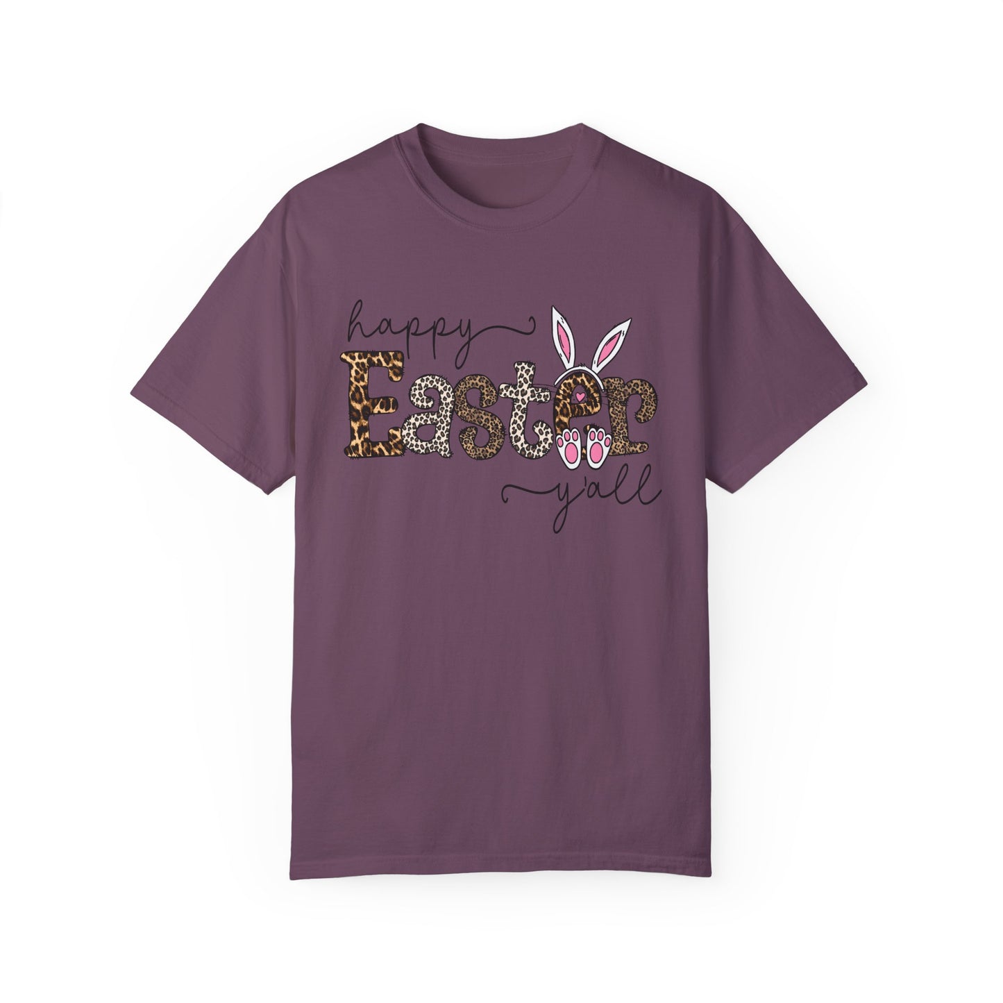 Happy Easter Y'all Leopard Print Unisex T-Shirt