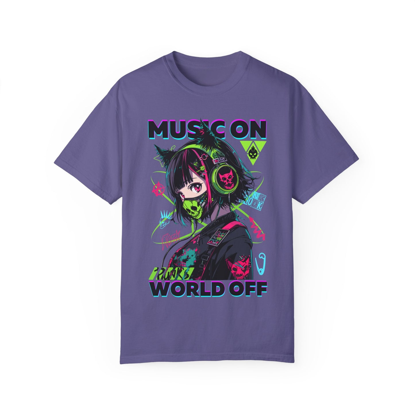 Music On, World Off🎧 Unisex T-shirt