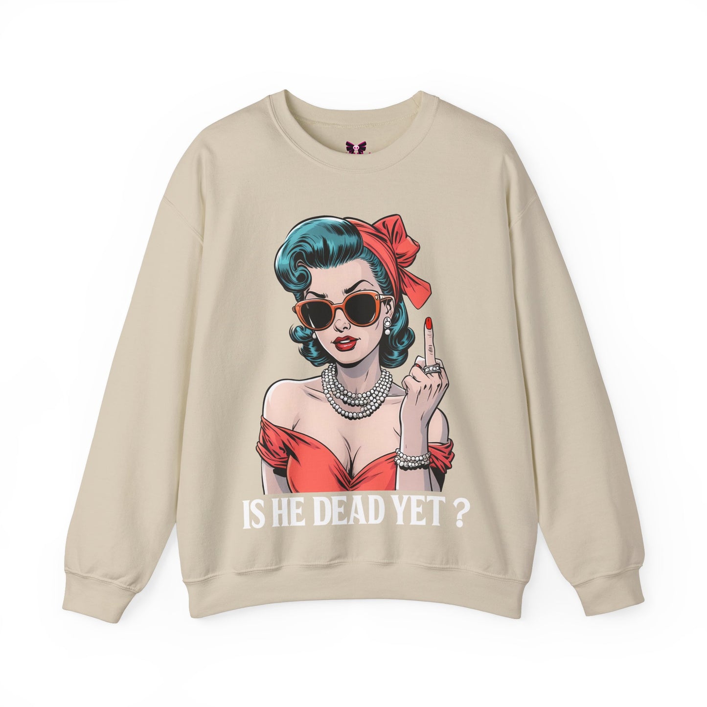 Is He Dead Yet Unisex Heavy Blend™ Crewneck Sweatshirt