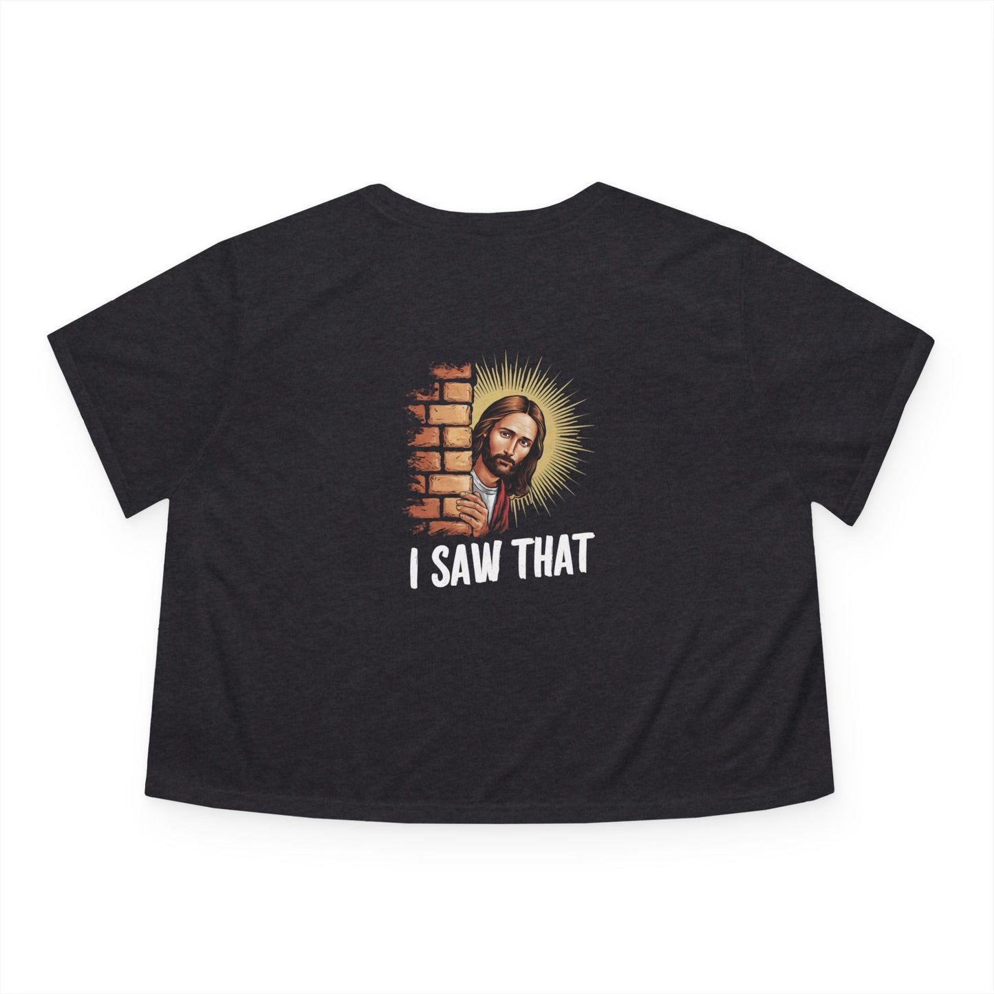 Is He Dead Yet🔥Women's Flowy Cropped Tee