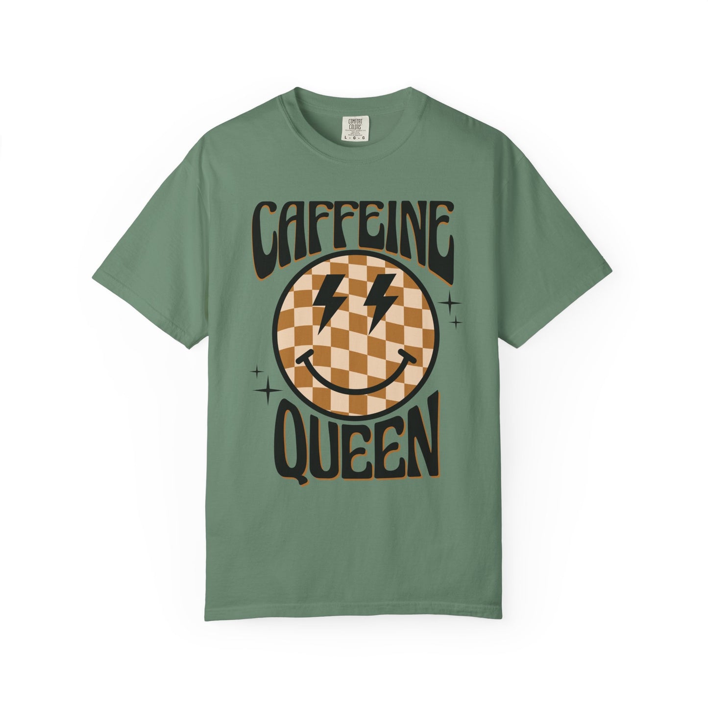 Caffeine Queen☕👑 Unisex Garment-Dyed T-shirt