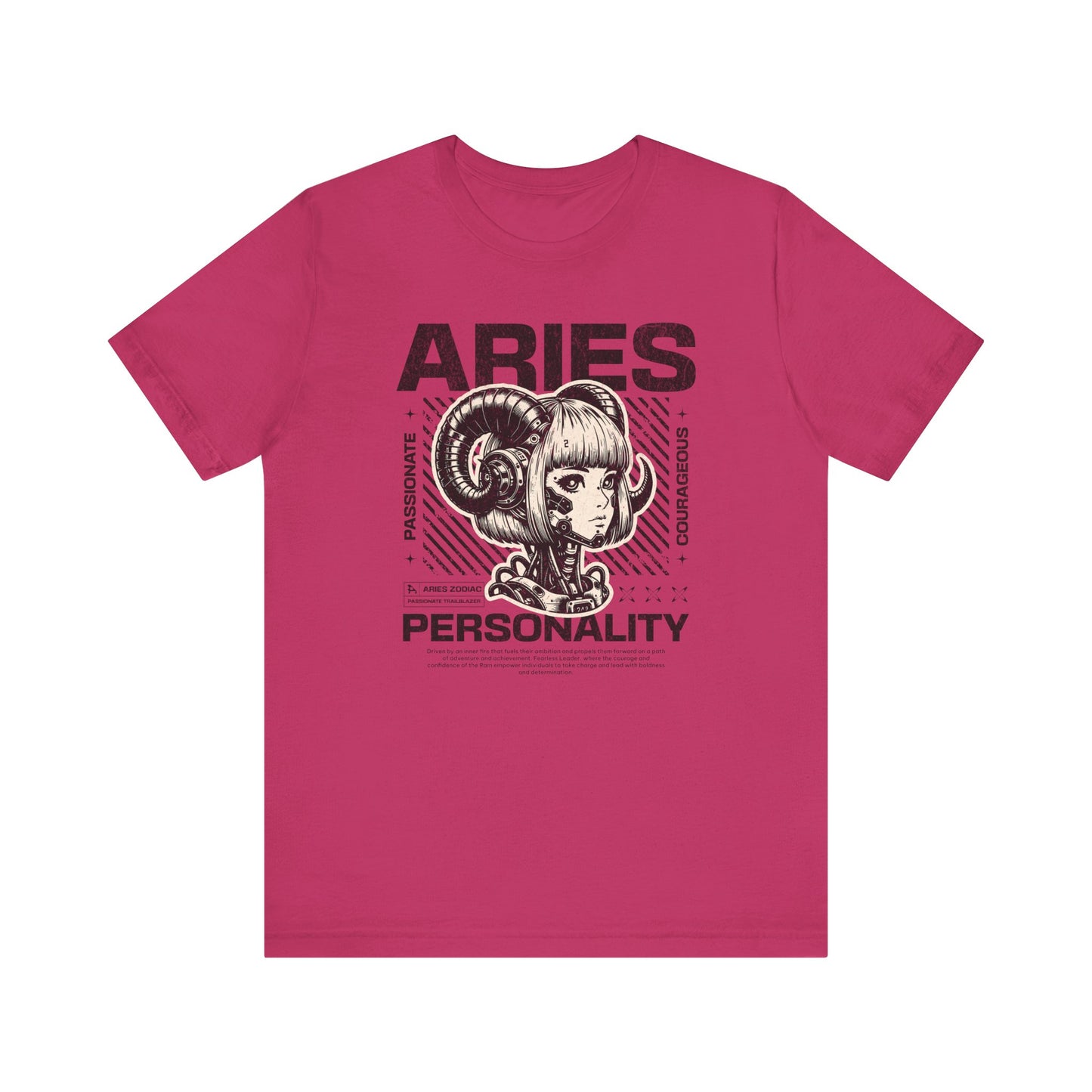 Aries – Passionate & Fearless ♈Unisex Jersey Short Sleeve Tee