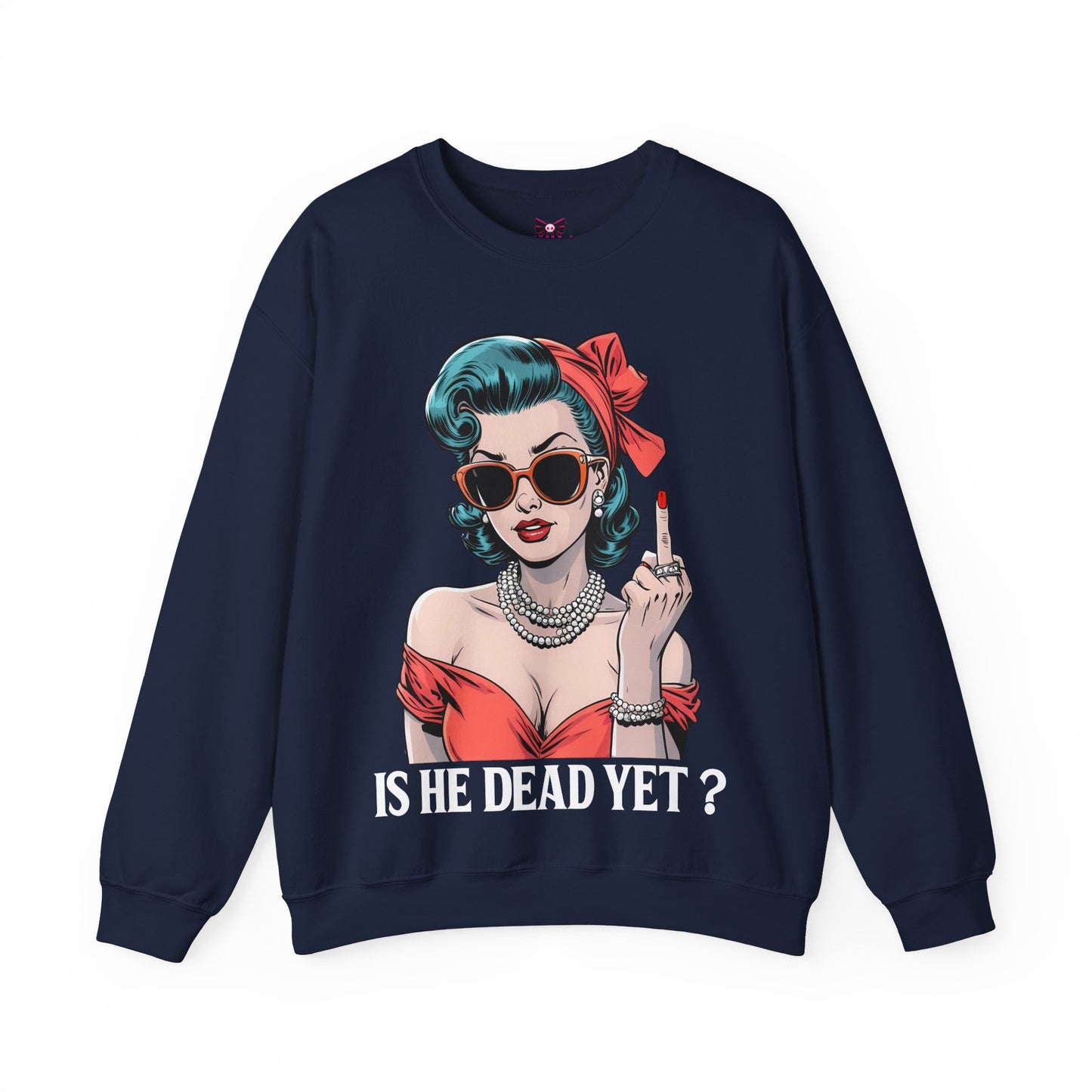 Is He Dead Yet Unisex Heavy Blend™ Crewneck Sweatshirt