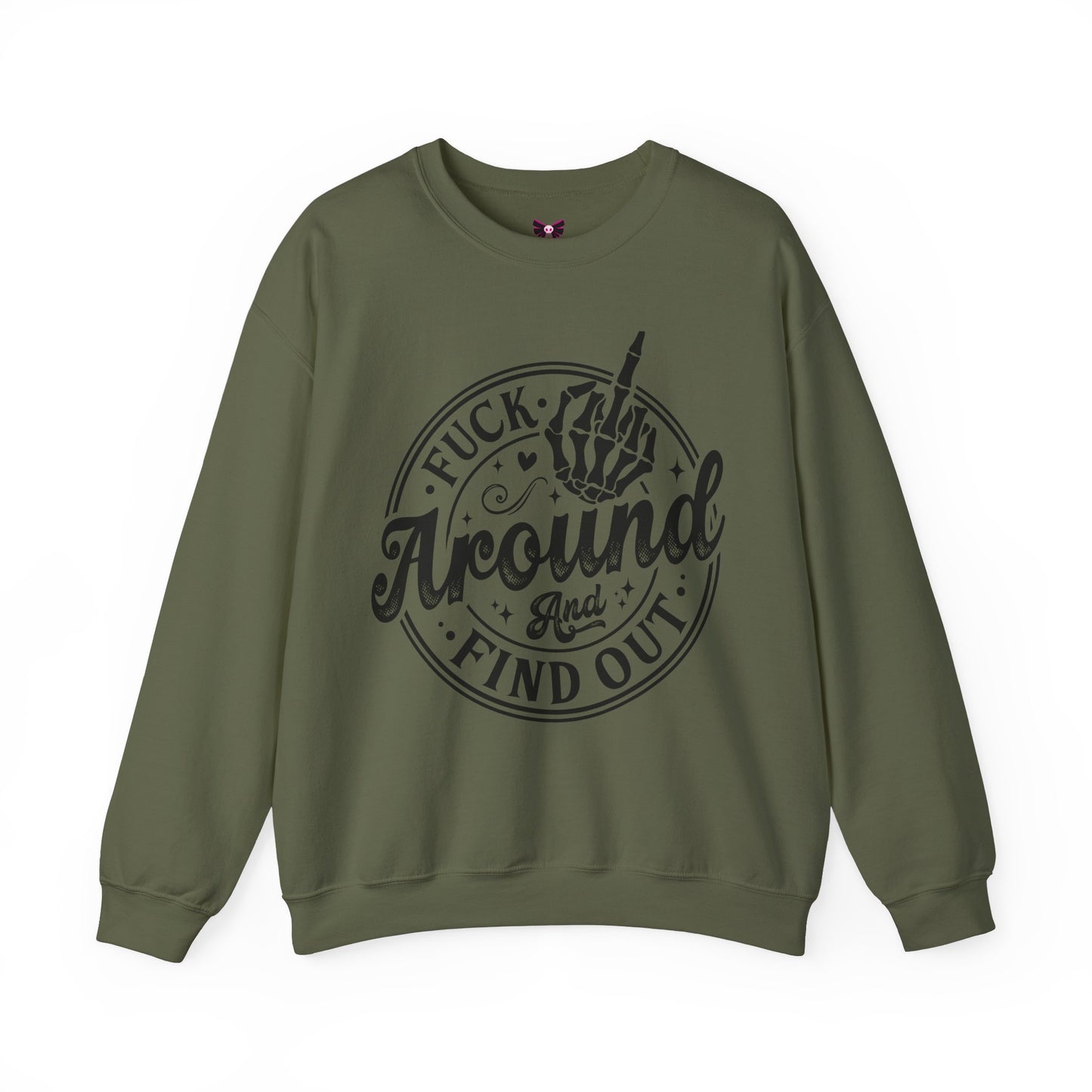 F*ck Around and Find Out 💀Unisex Heavy Blend™ Crewneck Sweatshirt