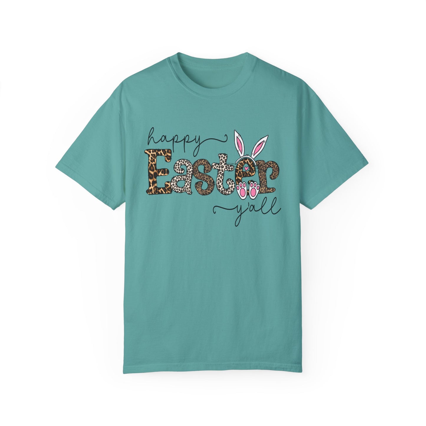 Happy Easter Y'all Leopard Print Unisex T-Shirt