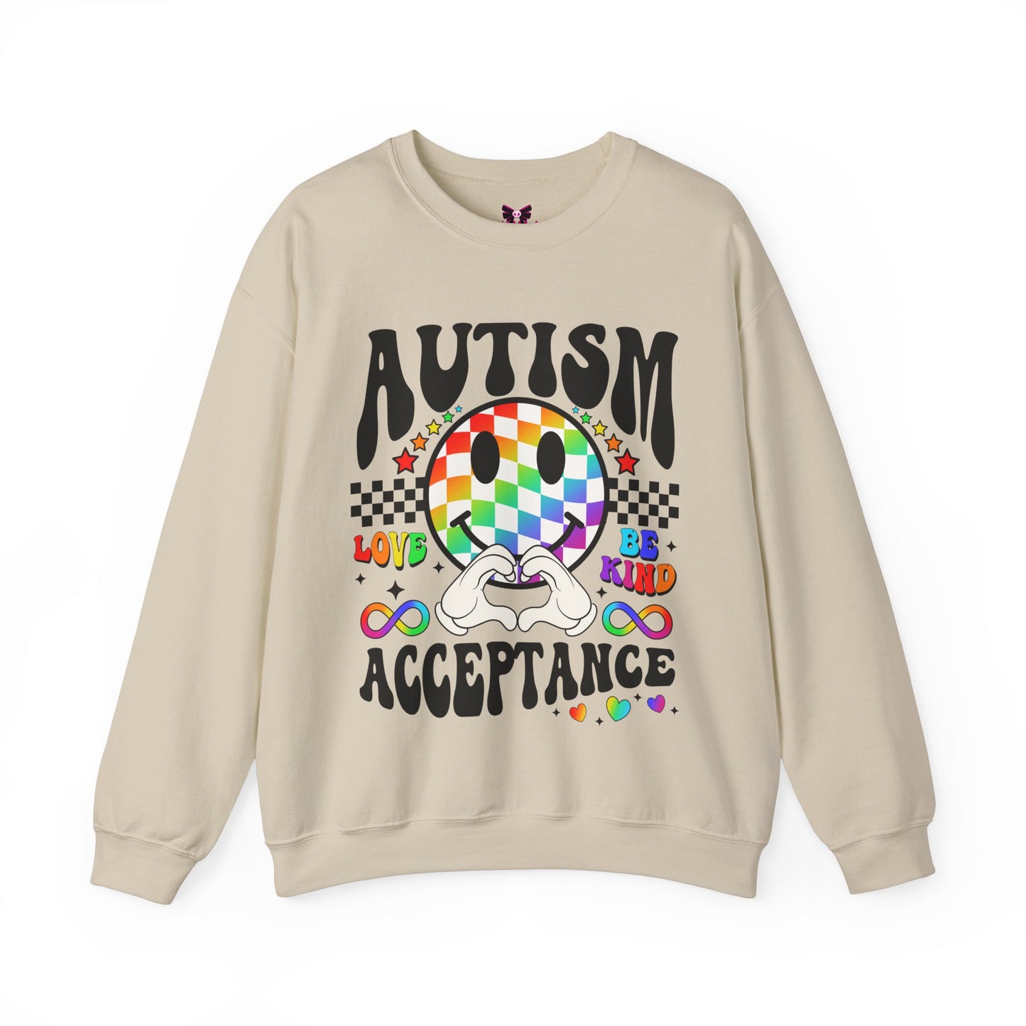 Autism Love Unisex💛 Heavy Blend™ Crewneck Sweatshirt