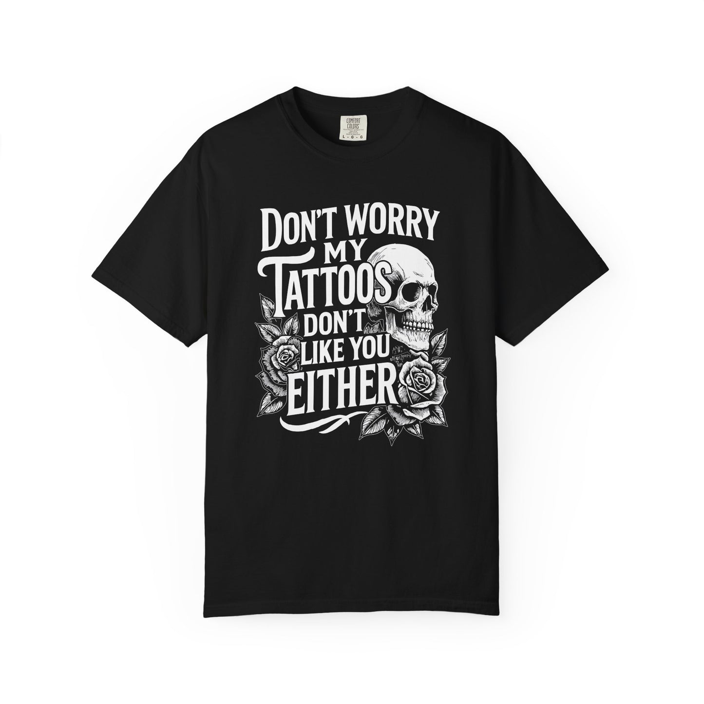 Don’t worry💀Unisex Garment-Dyed T-shirt