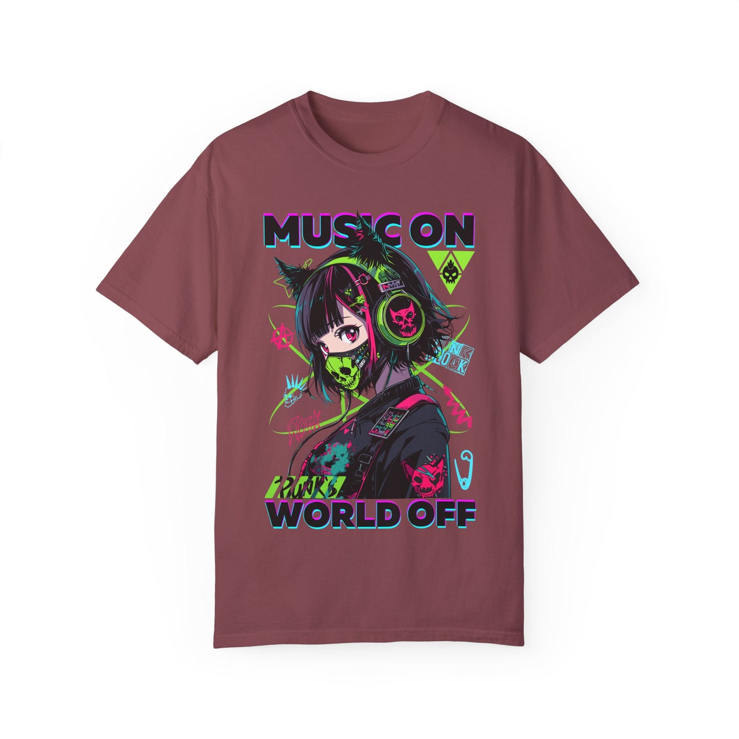 Music On, World Off🎧 Unisex T-shirt
