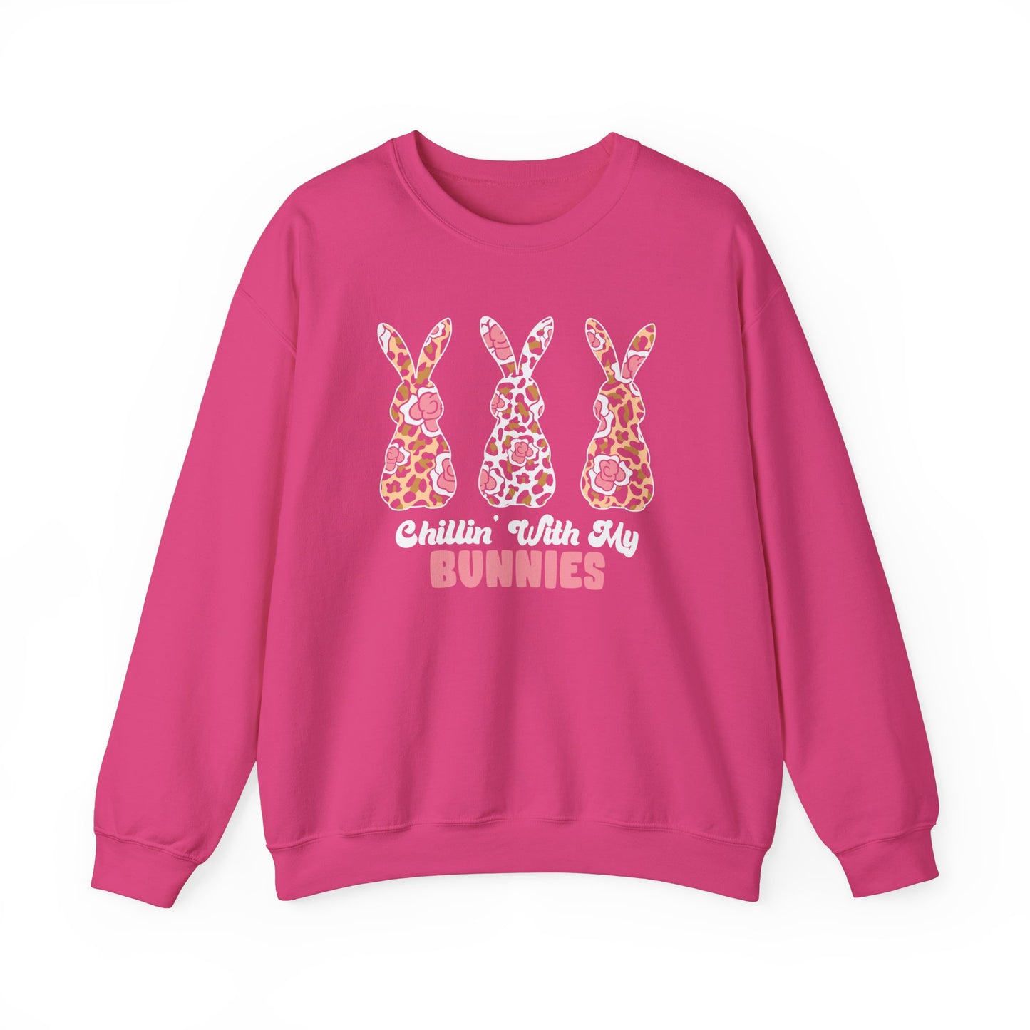 Chillin' With My Bunniesš° Unisex Heavy Blend⢠Crewneck Sweatshirt