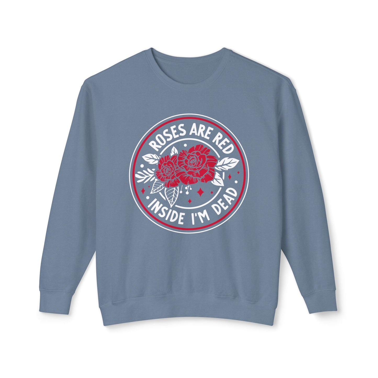 Roses are Red🌹Unisex Lightweight Crewneck Sweatshirt