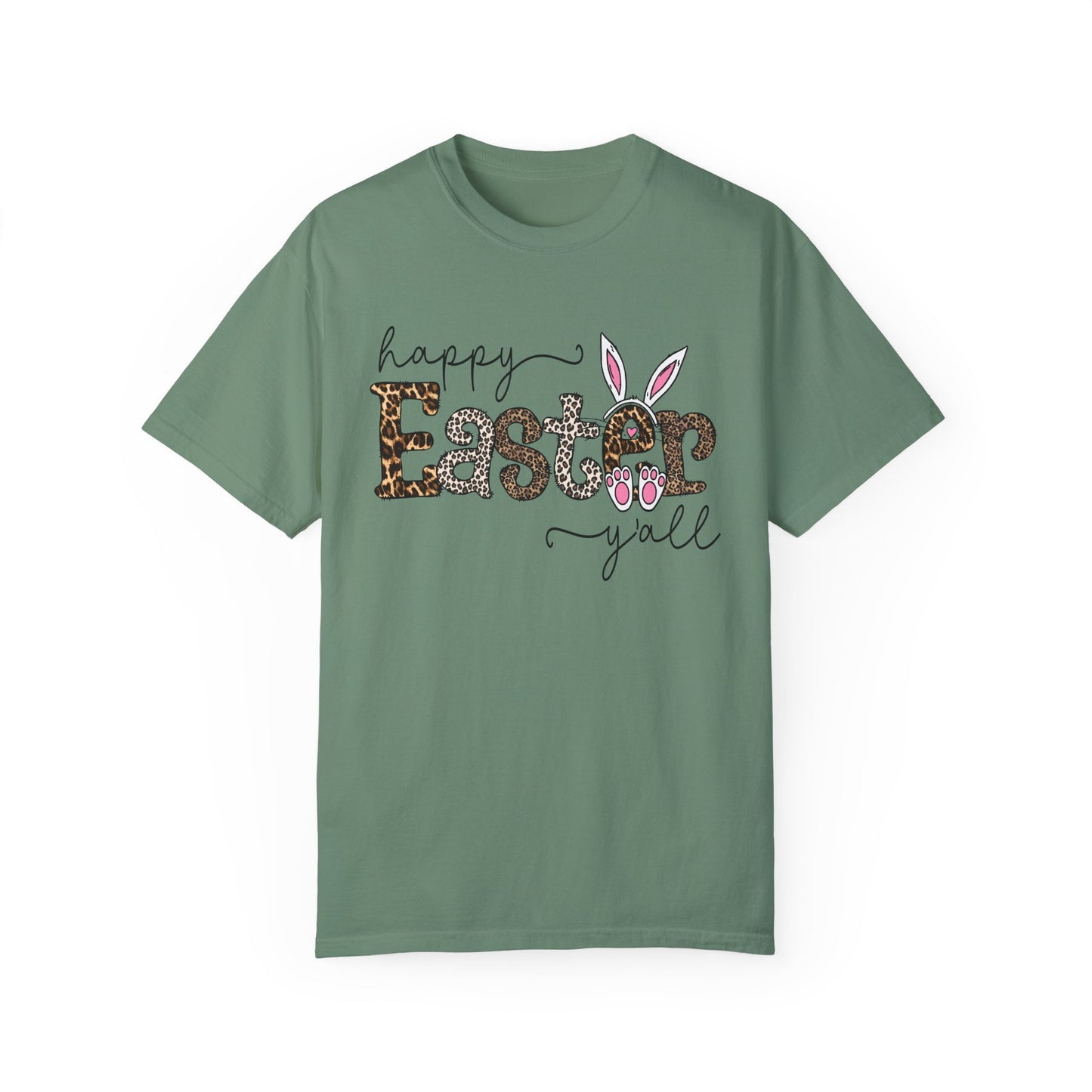 Happy Easter Y'all Leopard Print Unisex T-Shirt