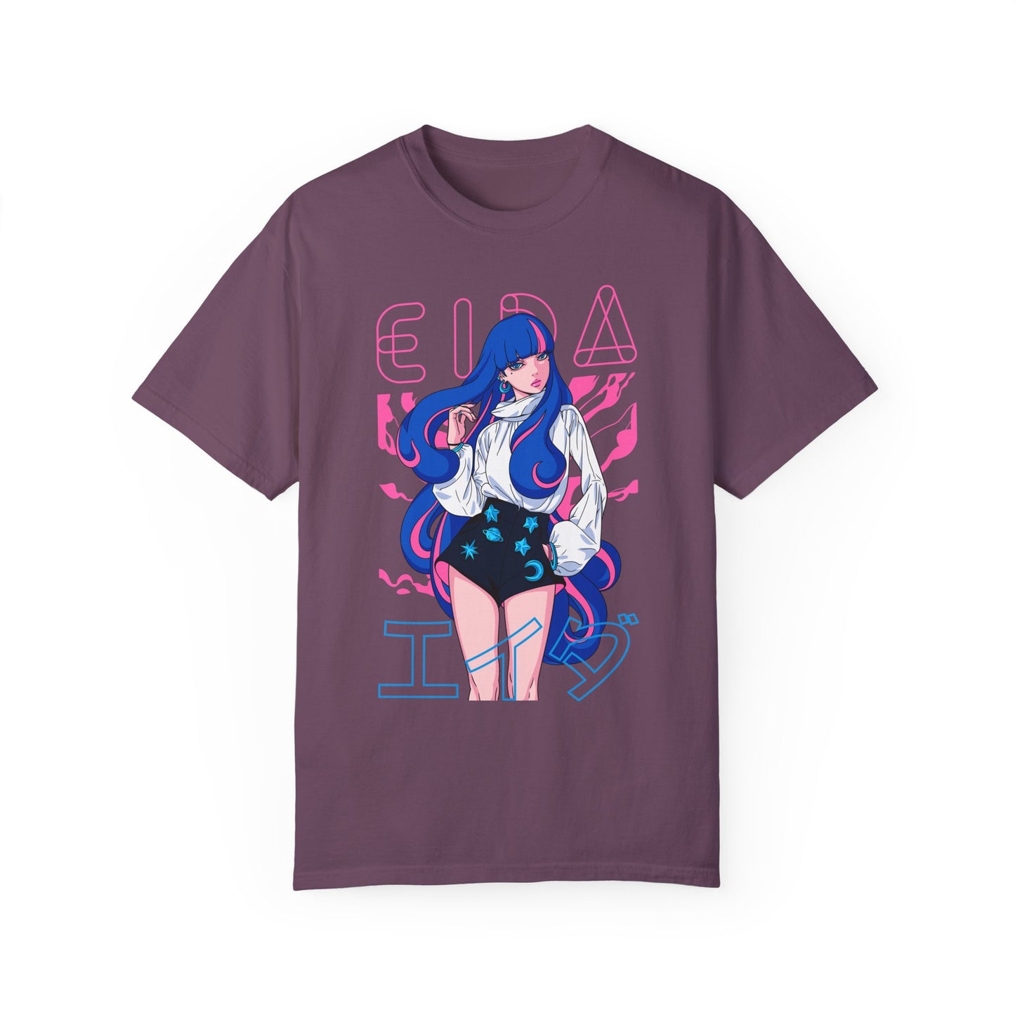Blue-Haired Baddie💙 Unisex Garment-Dyed T-shirt