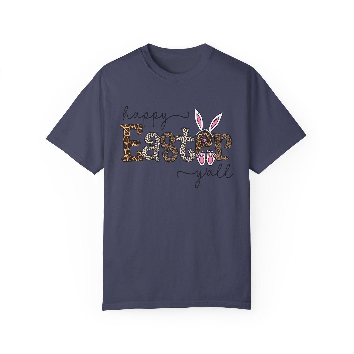 Happy Easter Y'all Leopard Print Unisex T-Shirt