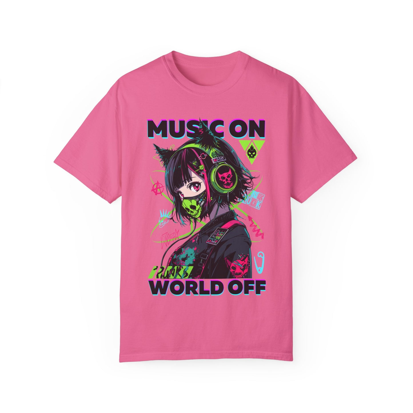 Music On, World Off🎧 Unisex T-shirt
