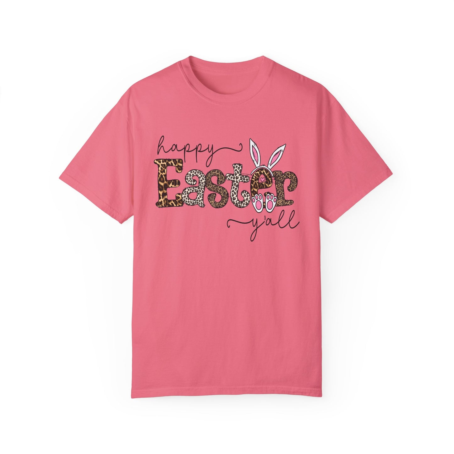 Happy Easter Y'all Leopard Print Unisex T-Shirt