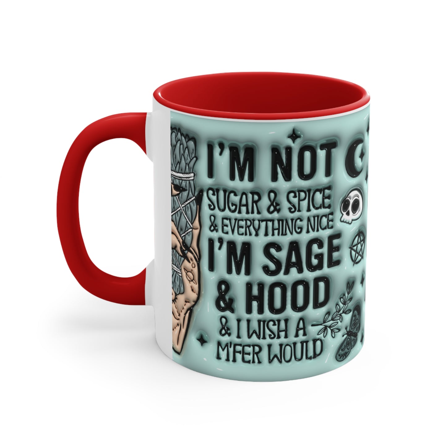 Sage & Hood 🔮Accent Coffee Mug, 11oz