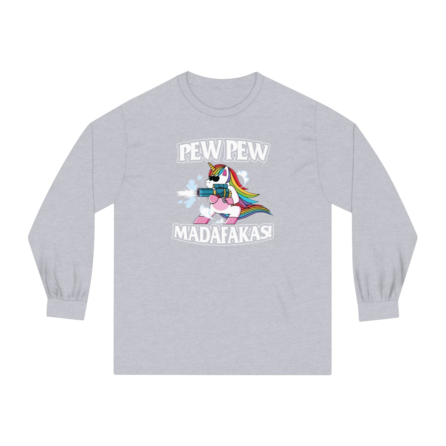 Pew Pew 🦄Unisex Classic Long Sleeve T-Shirt