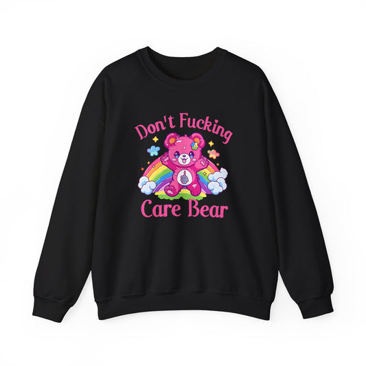 I Don't Care Bear 🌈Unisex Heavy Blend™ Crewneck Sweatshirt
