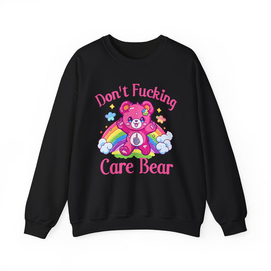 I Don't Care Bear 🌈Unisex Heavy Blend™ Crewneck Sweatshirt