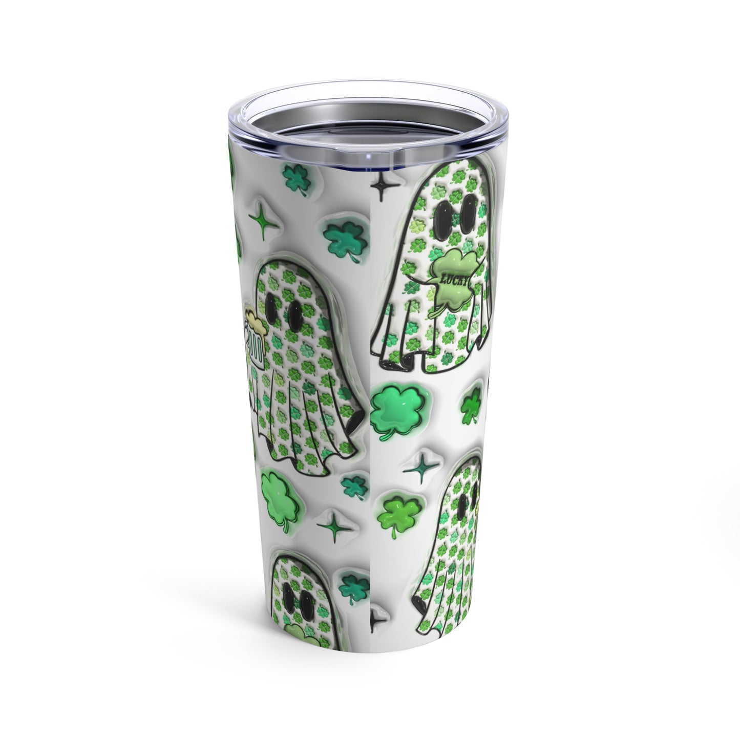 Ghost St Patricks Day 🍀Tumbler 20oz