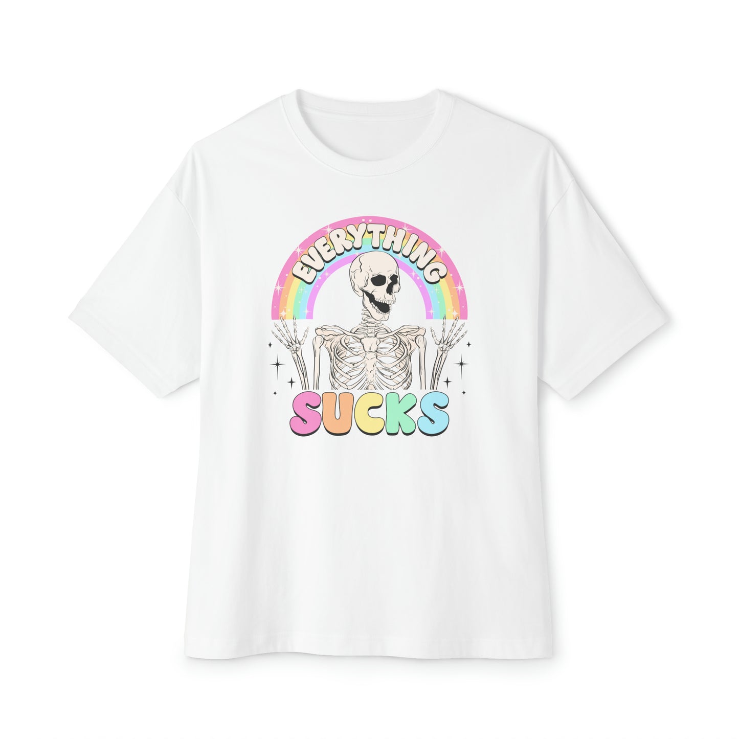 Everything Sucks 🌈Unisex Oversized Boxy Tee