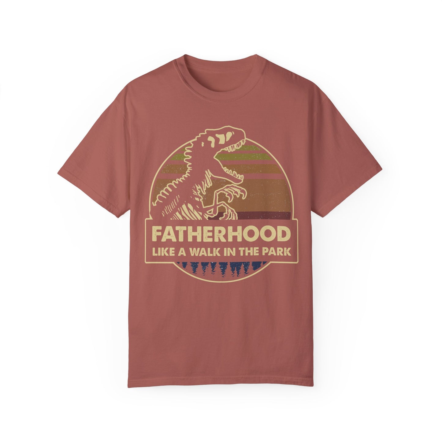 Fatherhood 🦖Unisex Garment-Dyed T-shirt