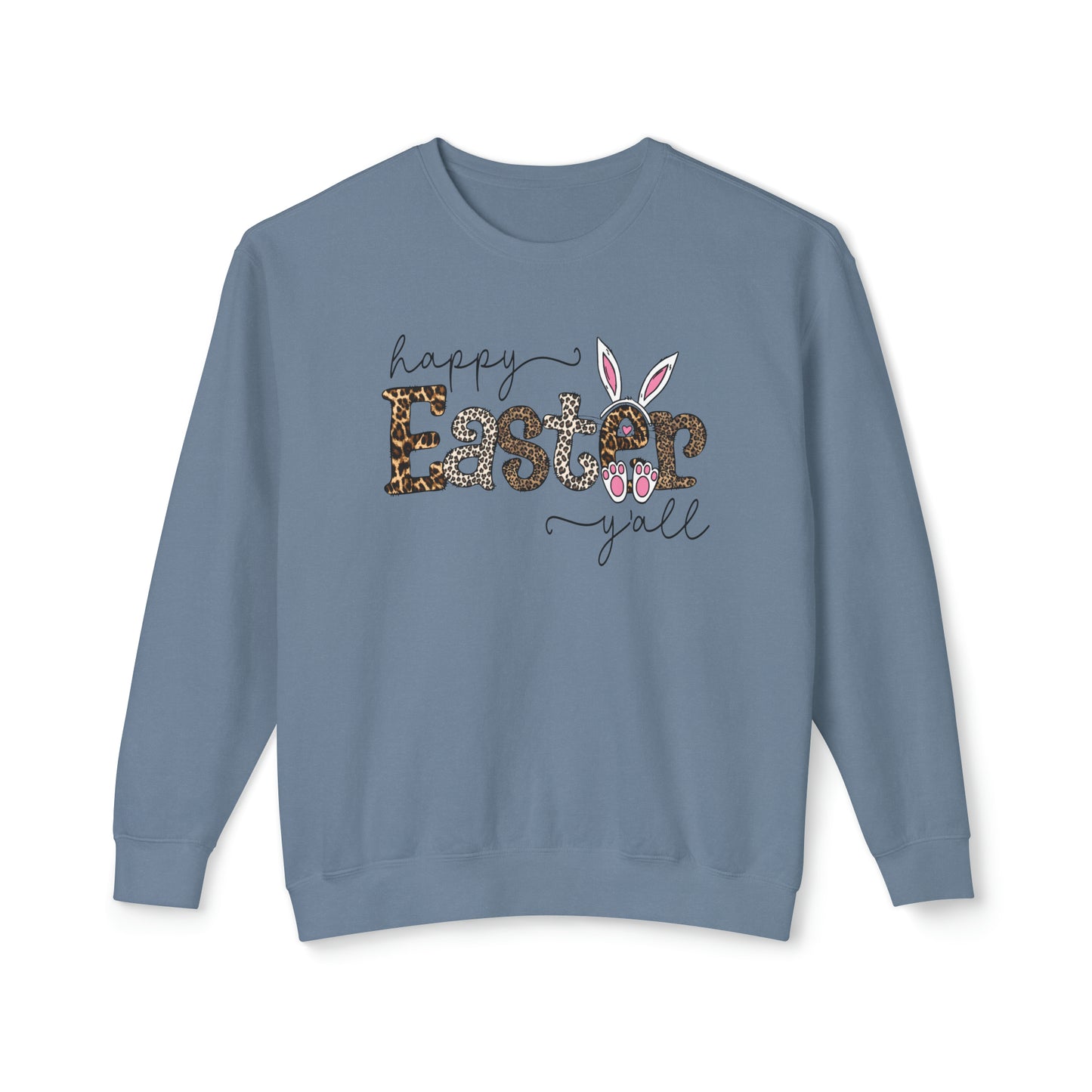 Happy Easter Yall 🐰Unisex Lightweight Crewneck Sweatshirt