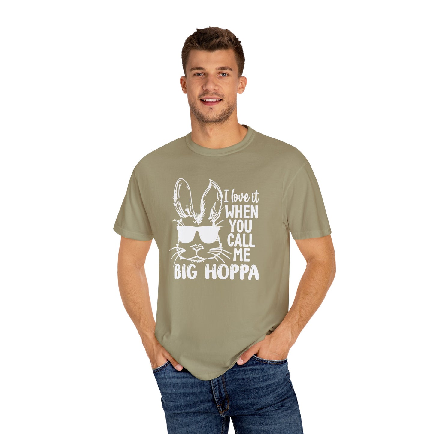 Call Big Hoppa 🐰Unisex Garment-Dyed T-shirt