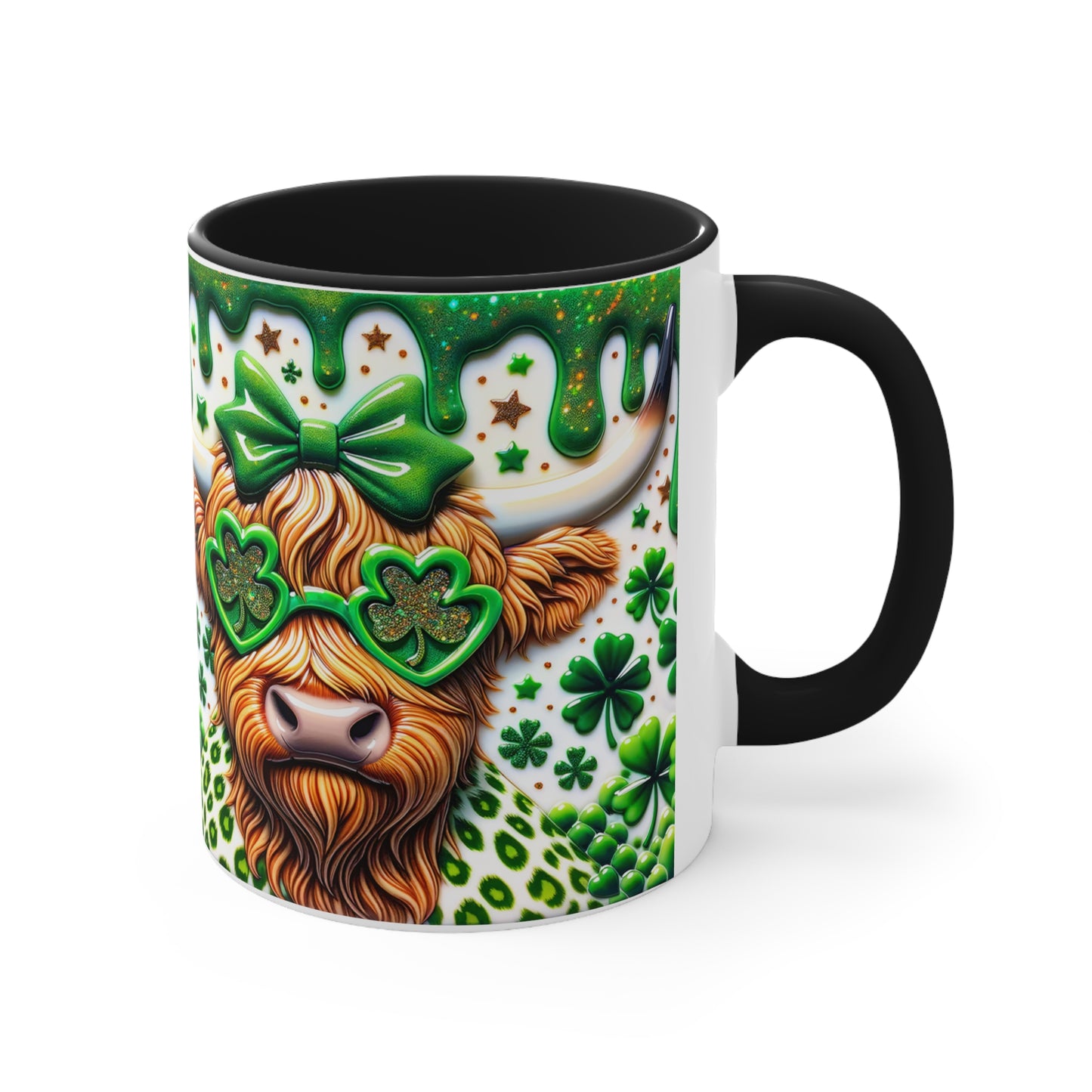 Highland Cow 🍀Accent Coffee Mug, 11oz