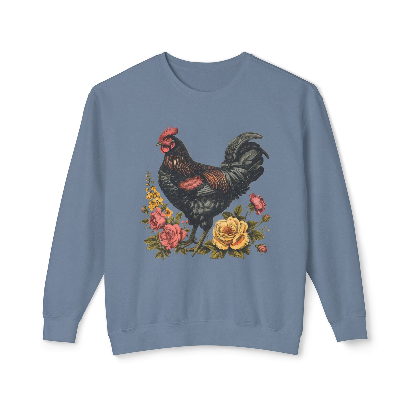 I Chase Chickens 🐔Unisex Lightweight Crewneck Sweatshirt