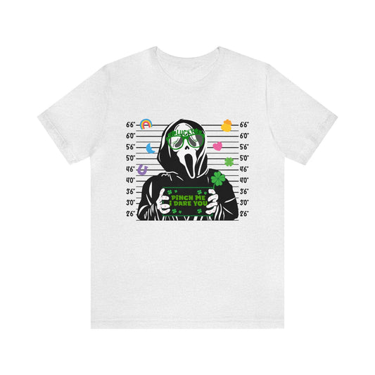 Ghost face Pinch Me 🍀Unisex Jersey Short Sleeve Tee