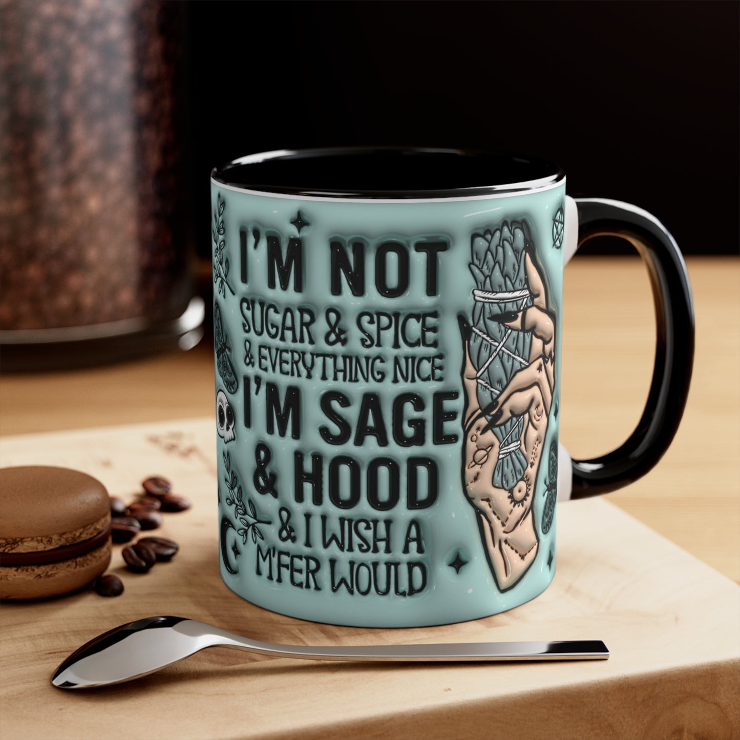 Sage & Hood 🔮Accent Coffee Mug, 11oz